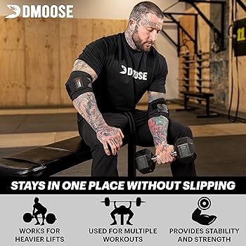 ⭐️2個セット⭐️ DMoose エルボーラップ　トレーニング用品 Amazon.co.jp: DMoose エルボースリーブ エルボーラップ